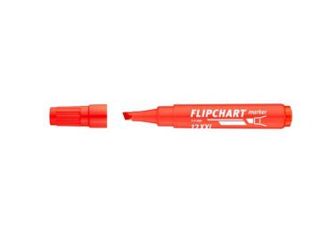 Flipchart marker, 1-4 mm, vágott, ICO Artip 12 XXL, piros (