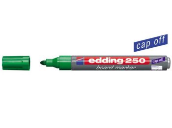 Tábla- és flipchart marker, 1-3 mm, kúpos, EDDING 250, zöld (TED250Z)