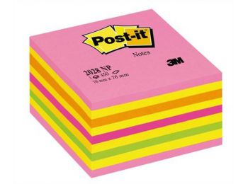 Öntapadó jegyzettömb, 76x76 mm, 450 lap, 3M POSTIT, lolli