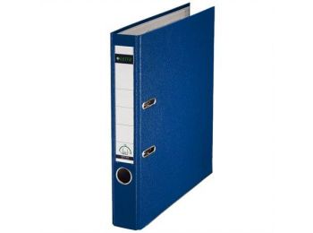 Iratrendező, 50 mm, A4, PP/karton, élvédő sínnel, LEITZ