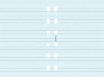 Kalendárium betét, jegyzetlap, A5, vonalas, FILOFAX, kék 