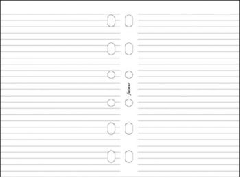 Kalendárium betét, jegyzetlap, A4, vonalas, FILOFAX, fehér (NFX293008)