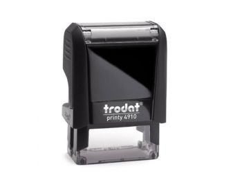 Bélyegző, TRODAT Printy 4910 fekete ház, fekete párnáva