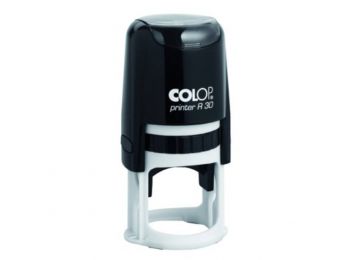 Bélyegző, kör, COLOP  Printer R 30, lila cserepárnával 