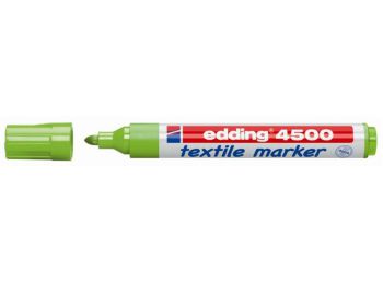 Textilmarker, 2-3 mm, kúpos, EDDING 4500, világoszöld (TE