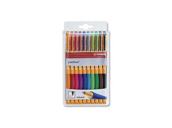 Rollertoll készlet, 0,5 mm, STABILO PointVisco, 10 különb