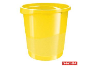 Papírkosár, 14 liter, ESSELTE Europost, Vivida sárga (E62