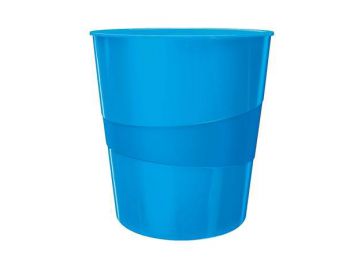 Papírkosár, 15 liter, LEITZ Wow, kék (E52781036)