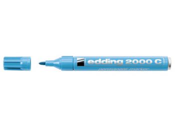 Alkoholos marker, 1,5-3 mm, kúpos, EDDING 2000, világoskék (TED2000VK)