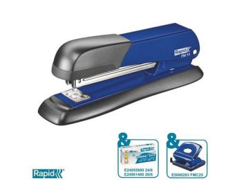 Tűzőgép, 24/6, 26/6, 25 lap, RAPID FM14, kék (E5000280)
