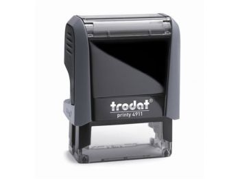 Bélyegző, TRODAT Printy 4911, fekete ház, kék párnával