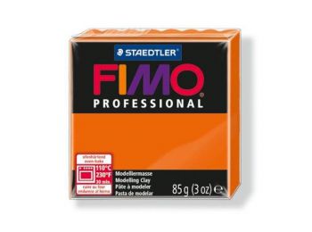 Gyurma, 85 g, égethető, FIMO Professional, narancssárga (