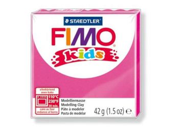 Gyurma, 42 g, égethető, FIMO Kids, rózsaszín (FM803025)