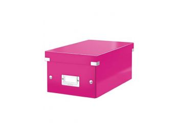 DVD tároló doboz, LEITZ Click&Store, rózsaszín (E60420023)
