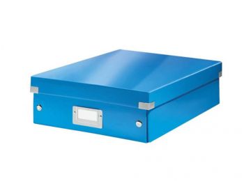 Tárolódoboz, rendszerező, laminált karton, M méret, LEI