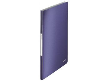 Bemutatómappa, 40 zsebes, A4, LEITZ Style, titánkék (E395