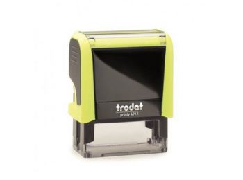 Bélyegző, TRODAT Printy 4911, neon citromsárga ház, feke