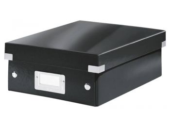 Tárolódoboz, rendszerező, laminált karton, S méret, LEITZ Click&Store, fekete (E60570095)