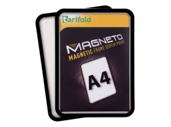 Mágneses tasak, mágneses háttal, A4, TARIFOLD Magneto, fekete (TF194907)