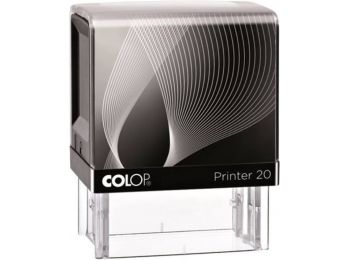 Bélyegző, COLOP Printer IQ 20 fekete ház - fekete párná