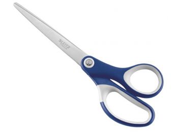 Olló, irodai, 18 cm, LEITZ Titán, kék (E54166035)