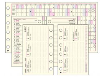 Kalendárium betét, tervező, heti, S, SATURNUS, chamois 20