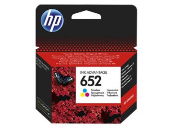 F6V24AE Tintapatron Deskjet Ink Advantage 1115 nyomtatókhoz, HP 652, színes, 200 oldal (TJHF6V24A)