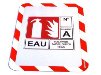 Mágneses tasak, öntapadós háttal, A4, TARIFOLD Magneto Safety, piros-fehér (TF194973)