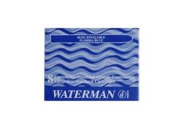 Töltőtoll patron, WATERMAN, kék (ICWTPK)