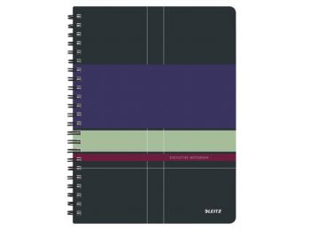 Spirálfüzet, A4, vonalas, 80 lap, LEITZ Executive (E446200
