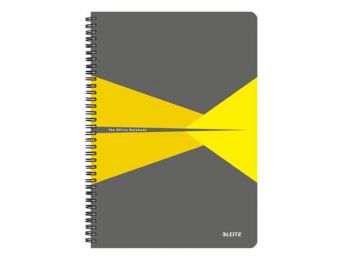 Spirálfüzet, A4, kockás, 90 lap, laminált karton borít