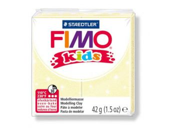 Gyurma, 42 g, égethető, FIMO Kids, gyöngyház sárga (FM8