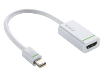 Adapter, mini DisplayPort - HDMI, LEITZ Complete, fehér (E6