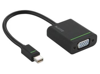 Adapter, mini DisplayPort - VGA, LEITZ Complete, fehér (E63