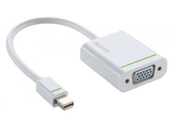 Adapter, mini DisplayPort - VGA, LEITZ Complete, fehér (E63