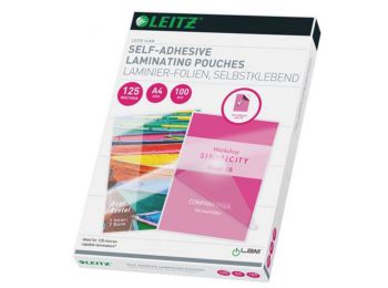 Meleglamináló fólia, 125 mikron, A4, fényes, LEITZ Stand