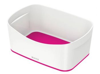 Tároló doboz, LEITZ MyBox, fehér-rózsaszín (E52571023)