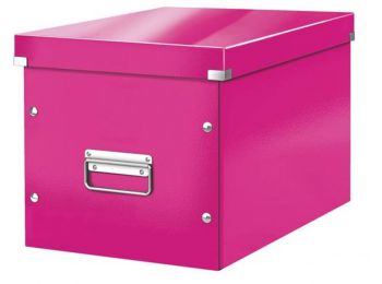 Tároló doboz, L méret, LEITZ Click&Store, rózsaszín (E6