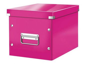 Tároló doboz, M méret, LEITZ Click&Store, rózsaszín (E6