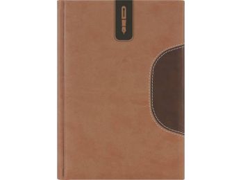 Tárgyalási napló, B5, DAYLINER, Memphis, barna-csokolád�