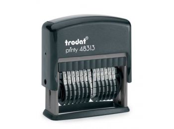 Számbélyegző, TRODAT, Printy 48313, fekete ház, fekete p