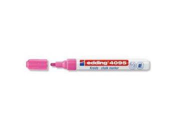 Krétamarker, 2-3 mm, vágott, EDDING 4095, neon rózsaszín