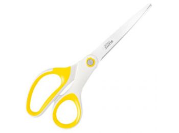 Olló, irodai, 20,5 cm, LEITZ Wow Titán, sárga (E53192016)