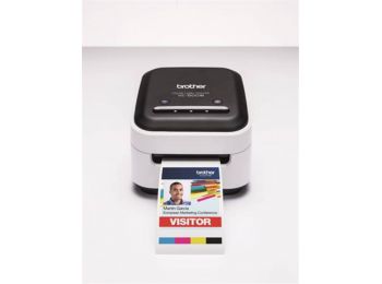 Etikett- és címkenyomtató, színes, BROTHER VC-500W (QPTVC500W)