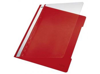 Gyorsfűző, PVC, A4, LEITZ Premium, piros (E41910025)