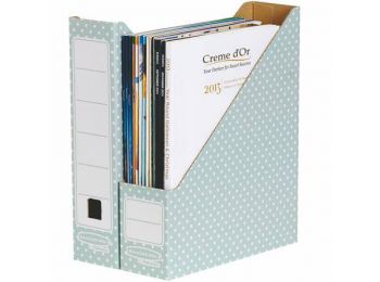 Iratpapucs, karton, FELLOWES, Style, zöld-fehér (IFW44815)