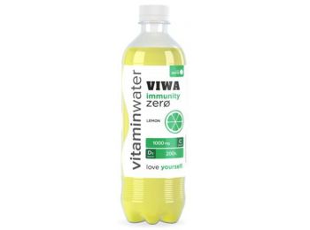 Vitaminital, szénsavmentes, cukormentes, 0,5 l, VIWA Immunity C-1000 Zero, citrom (KHI419)