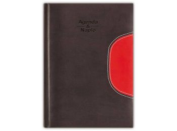 Naptár, tervező, A5, heti+napló, DAYLINER Memphis, fekete