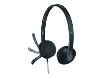 Fejhallgató, mikrofonnal, USB csatlakozás, LOGITECH H340 (
