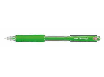 Golyóstoll, 0,3 mm, nyomógombos, UNI SN-100 Laknock, zöld